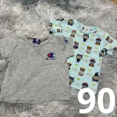 チャンピオン アンパンマン 半袖　Tシャツ　2枚セット　90 まとめ売り
