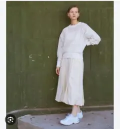 タグ付きgreen label relaxing メッシュニットプルオーバー