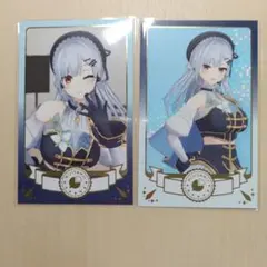 にじさんじ　共通衣装　ランダムチェキ風カード 葉加瀬冬雪　2枚セット