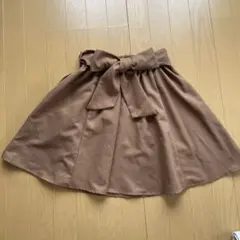 earth music & ecology フレアスカート キャメル色 サイズF