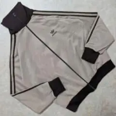 超希少✨adidas80s西ドイツデサント社製ヴィンテージトラックジャケット 茶
