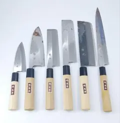 堺秀岳 包丁6本セット 日本文化センター 堺秀岳 御料理包丁 和包丁6本セット ケース入り
