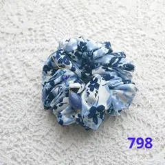 ハンドメイドシュシュM-4297♡花柄ジョーゼット♡ - メルカリ