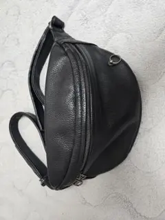JAM HOME MADE レザー ボディバッグ ブラックのサムネイル