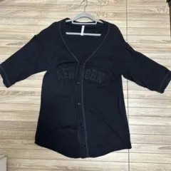 glamb ニューヨークロゴ ベースボールシャツデザイン　カーディガン L