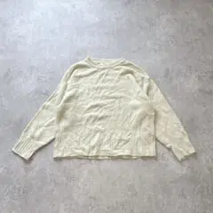 s3369 サマンサモスモスブルー ニットプルオーバー セーター 黄色 秋冬