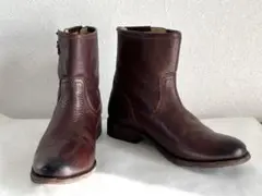 FRYE フライ　エンジニアブーツ　ファスナー開　本革　レザー　23.5