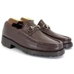 【GUCCI】 グッチ （23cm） ホースビットローファー トラックソール