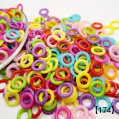 【174】リングアクリルパーツ 14㎜ 200個 350円