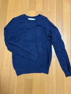 L.O.G.G. H&M ネイビー クルーネック ニット セーター