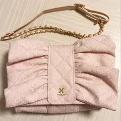 リボンキルティングショルダーバッグ NICE CLAUP