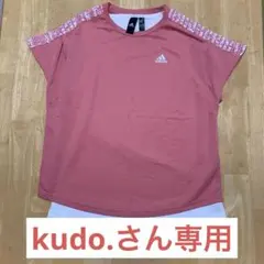 adidas レイヤード テニスウェア ピンク