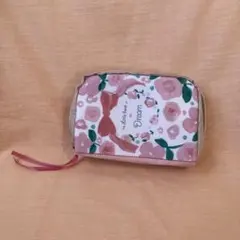 アルビオン　ノベルティ花柄ポーチ 本型　　リボン付き