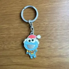 USJ クッキーモンスター クリスマス キーホルダー