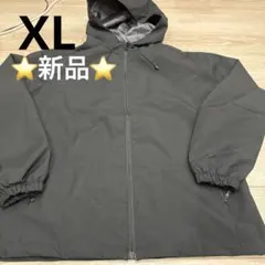 新品⭐️ブラック フード付きジャケット　メンズ XLサイズ
