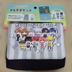 カラフルピーチ　マルチポケット　　ブラック最終価格
