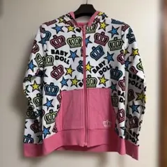 【美品】BABYDOLL パーカー 総柄 クラウン スター ピンクのサムネイル