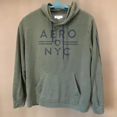 【US古着 】 AEROPOSTALE パーカー オリーブ XLサイズのサムネイル