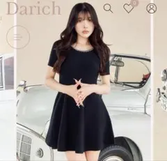Darich チェーンネックニットミニワンピース フリーサイズ