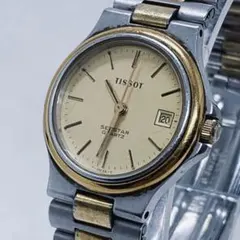 電池交換済 TISSOT シースター デイト コンビ ヴィンテージ レディースのサムネイル