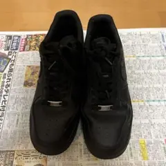 NIKE AIR FORCE 1 ブラック革 スニーカー 美品