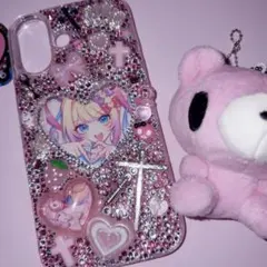 スマホケース デコ iPhone16 量産型 地雷系（サンプル）