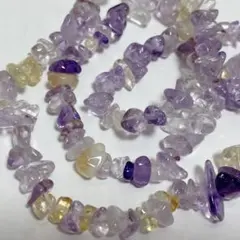 dr151/194/new！天然石◇アメトリン　さざれロング1連