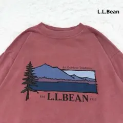 L.LBean 筆記体 ロゴ オーガニックコットン ロンT セット 黒白 M 