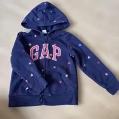 GAP ネイビー 星柄 ジップアップパーカー