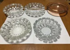 昭和レトロ　HOYAクリスタルガラス灰皿