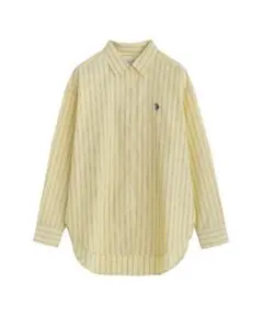 u.s. polo assn. イエローストライプシャツ