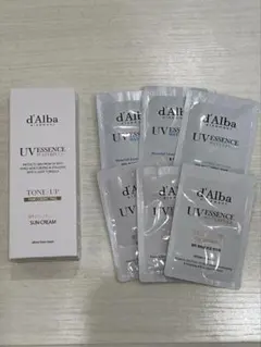 ダルバ トーンアップサンクリーム 日焼け止め 化粧下地 ピンク（おまけ付き）