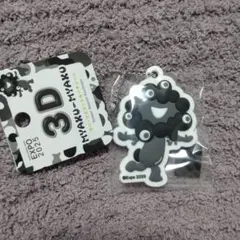 ミャクミャク 3D ラバーマスコット キーチェーン モノクロB