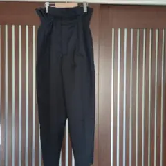 【GU】 黒 ワイドパンツ　ハイウエスト