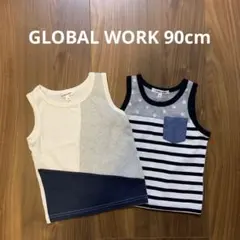 GLOBAL WORK タンクトップ2枚セット S