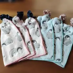 タオルエプロン おりこうタオル おりこうエプロン 6枚　ピンク3枚　水色3枚