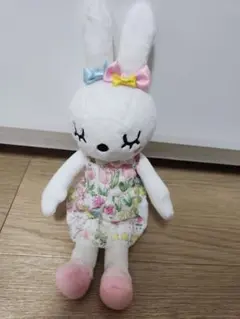 ヴィンテージトイ 花柄ドレスのウサギぬいぐるみ | Mercari