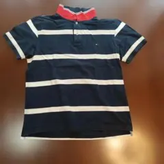 TOMMY HILFIGER ボーダー ポロシャツ Lサイズ相当のサムネイル