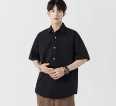 シャツ メンズ 半袖 大きいサイズ ゆったり ワイシャツ カジュアル