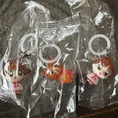 アニマル横丁 めじるしアクセサリーアニメキャラクター キーホルダー 3個セット