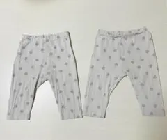 ユニクロ　七分丈レギンス　2枚セット　クラゲ柄　90cm