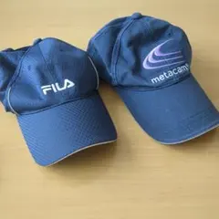 帽子2つセット　FILA キャップ ネイビー