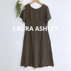 LAURA ASHLEY ローラアシュレイ フラワープリント ワンピース 11号