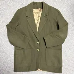 【タイムセール中！】カーキ テーラードジャケット レディース