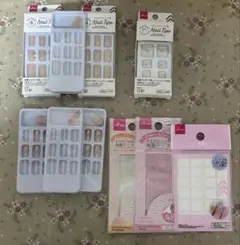 【まとめ売り】※お値下げ交渉、バラ売り可⭕️手足ネイルチップ、ネイルチップ用テープ