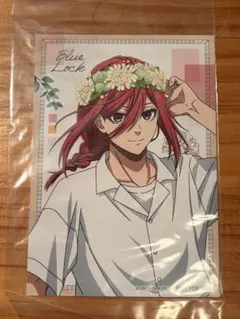 ブルーロック flower crown 特典 箔押しイラストカード 千切豹馬 千切豹馬 フラワークラウン flower crown 特典 箔押しイラストカード