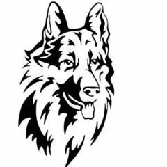ステッカー シール デカール ジャーマンシェパード 愛犬 ペット 黒 ブラック
