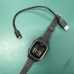 OREENON GPSナビウォッチ ブラック 充電ケーブル付き