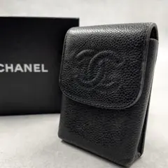 極美品】シャネル シガレットケース タバコケース キャビアスキン