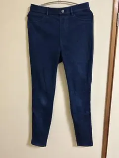 ヒートテックスキニーパンツ　ブルーL